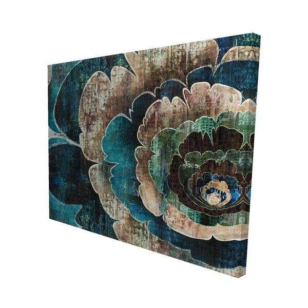 Fondo 16 x 20 in. Blue Flower Montage-Print on Canvas FO2793509
